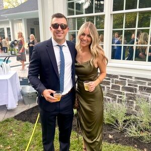 Amazon Olive Green Midi Dress